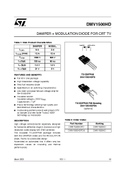 Datasheet DMV1500HD manufacturer STMicroelectronics