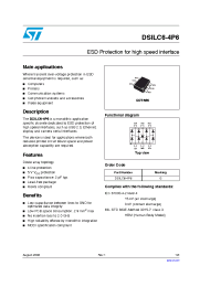Datasheet DSILC6-4P6 manufacturer STMicroelectronics
