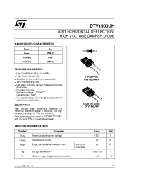 Datasheet DTV1500UHF manufacturer STMicroelectronics