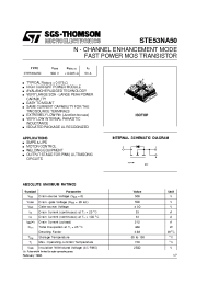 Datasheet E53NA50 manufacturer STMicroelectronics