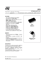 Datasheet EFS2ACD manufacturer STMicroelectronics
