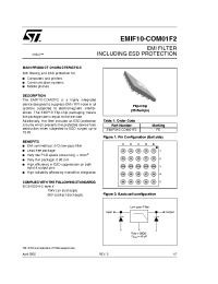 Datasheet EMIF010-COM01F2 manufacturer STMicroelectronics