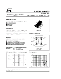 Datasheet EMIF01-10005 manufacturer STMicroelectronics