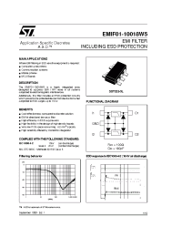 Datasheet EMIF01-10018W5 manufacturer STMicroelectronics