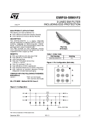 Datasheet EMIF03-SIM01F2 manufacturer STMicroelectronics