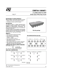 Datasheet EMIF04-10006 manufacturer STMicroelectronics
