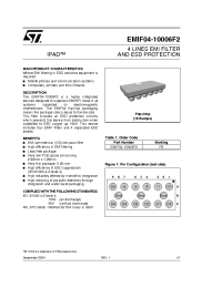 Datasheet EMIF04-10006Z2 manufacturer STMicroelectronics