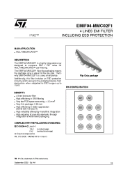 Datasheet EMIF04-MMC02 manufacturer STMicroelectronics