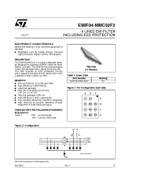 Datasheet EMIF04-MMC02F2 manufacturer STMicroelectronics