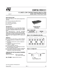 Datasheet EMIF06-VID01C1 manufacturer STMicroelectronics