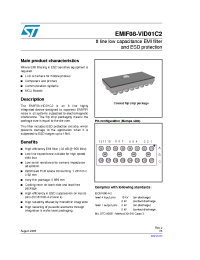 Datasheet EMIF08-VID01C1 manufacturer STMicroelectronics
