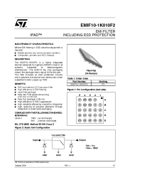 Datasheet EMIF10-1K010F2 manufacturer STMicroelectronics