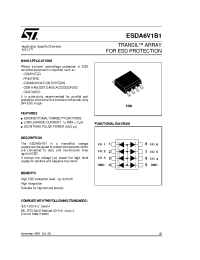 Datasheet ESDA6V1B1 manufacturer STMicroelectronics