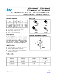 Datasheet F9NK90Z manufacturer STMicroelectronics