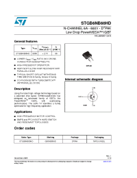 Datasheet GB6NB60HD manufacturer STMicroelectronics