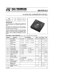 Datasheet GS15T5-52 manufacturer STMicroelectronics