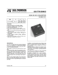 Datasheet GS1T70-D540 manufacturer STMicroelectronics