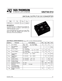 Datasheet GS2T48-D12 manufacturer STMicroelectronics