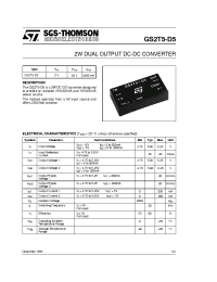 Datasheet GS2T5-D5 manufacturer STMicroelectronics