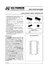 Datasheet HCC40182BF manufacturer STMicroelectronics