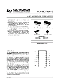 Datasheet HCC4585BF manufacturer STMicroelectronics