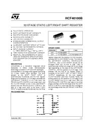 Datasheet HCF40100 manufacturer STMicroelectronics