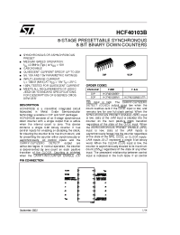 Datasheet HCF40103BM1 manufacturer STMicroelectronics