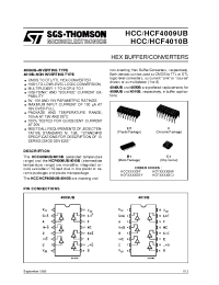 Datasheet HCF4010B manufacturer STMicroelectronics
