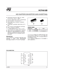 Datasheet HCF4010BEY manufacturer STMicroelectronics
