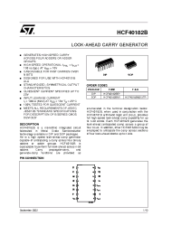 Datasheet HCF40182 manufacturer STMicroelectronics