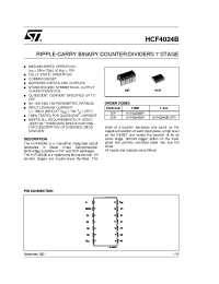 Datasheet HCF4024M013TR manufacturer STMicroelectronics