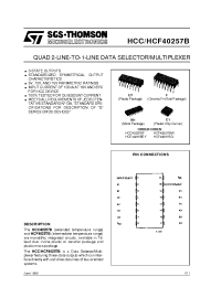 Datasheet HCF40257 manufacturer STMicroelectronics