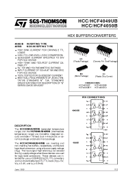 Datasheet HCF4049UB manufacturer STMicroelectronics