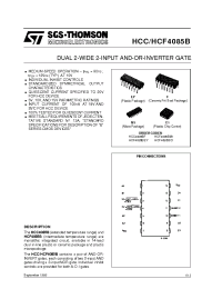 Datasheet HCF4085BC1 manufacturer STMicroelectronics
