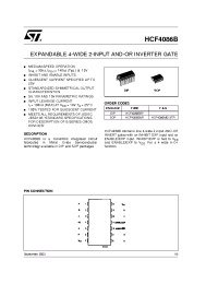Datasheet HCF4086BEY manufacturer STMicroelectronics