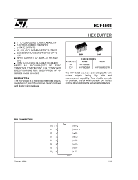 Datasheet HCF4503M013TR manufacturer STMicroelectronics