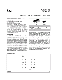 Datasheet HCF4510B manufacturer STMicroelectronics