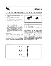 Datasheet HCF4511 manufacturer STMicroelectronics