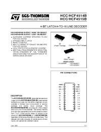 Datasheet HCF4514B manufacturer STMicroelectronics