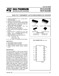 Datasheet HCF4543BC1 manufacturer STMicroelectronics