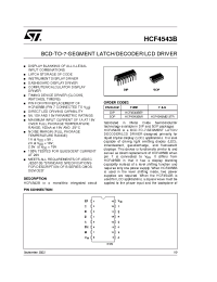 Datasheet HCF4543M013TR manufacturer STMicroelectronics