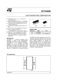 Datasheet HCF4585M013TR manufacturer STMicroelectronics