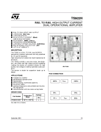Datasheet JTS922H-DZD1 manufacturer STMicroelectronics