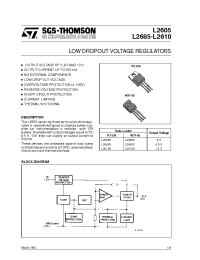 Datasheet L2605X manufacturer STMicroelectronics