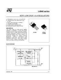 Datasheet L4940 manufacturer STMicroelectronics