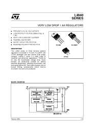 Datasheet L4940D2T85 manufacturer STMicroelectronics