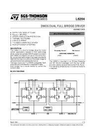 Datasheet L6204D manufacturer STMicroelectronics