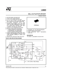 Datasheet L6660 manufacturer STMicroelectronics