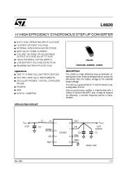 Datasheet L6920D manufacturer STMicroelectronics
