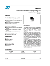 Datasheet L6924D manufacturer STMicroelectronics